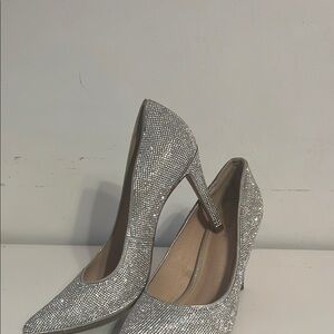 Elegant Silver Women's Heels